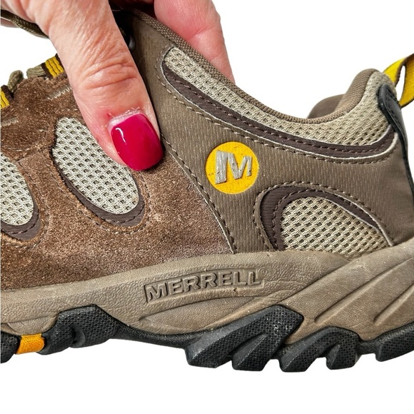 Merrell Men’s Ridgepass Trail/Hiking/Walking Shoes in Boulder/Old Gold Sz 10 - Picture 10 of 15